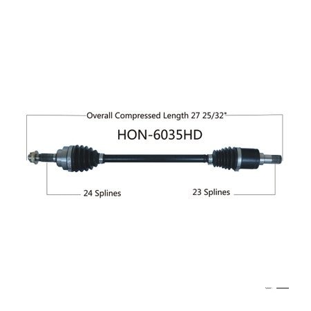 Wide Open Heavy Duty CV Axle for HONDA HD FRONT LEFT MUV700 BIG RED HON-6035HD